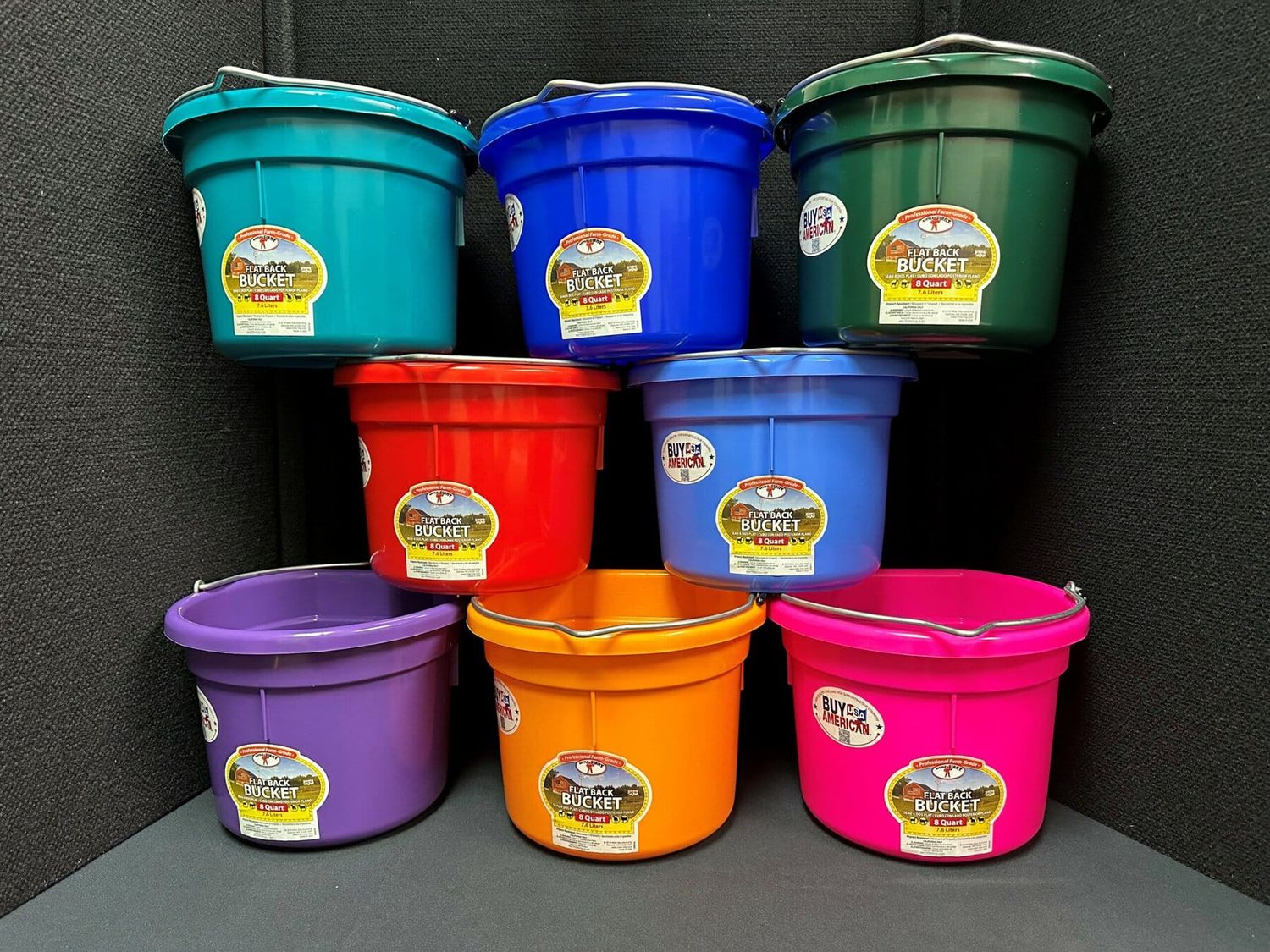 Flat-Back Bucket 8qt