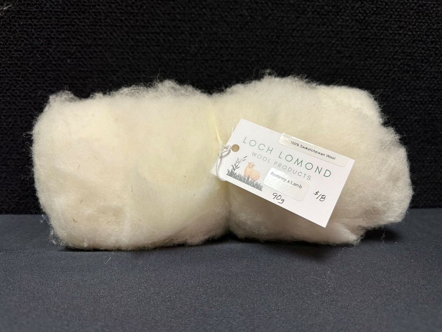 Loch Lomond Romney X Lamb Batting, Size: 90g