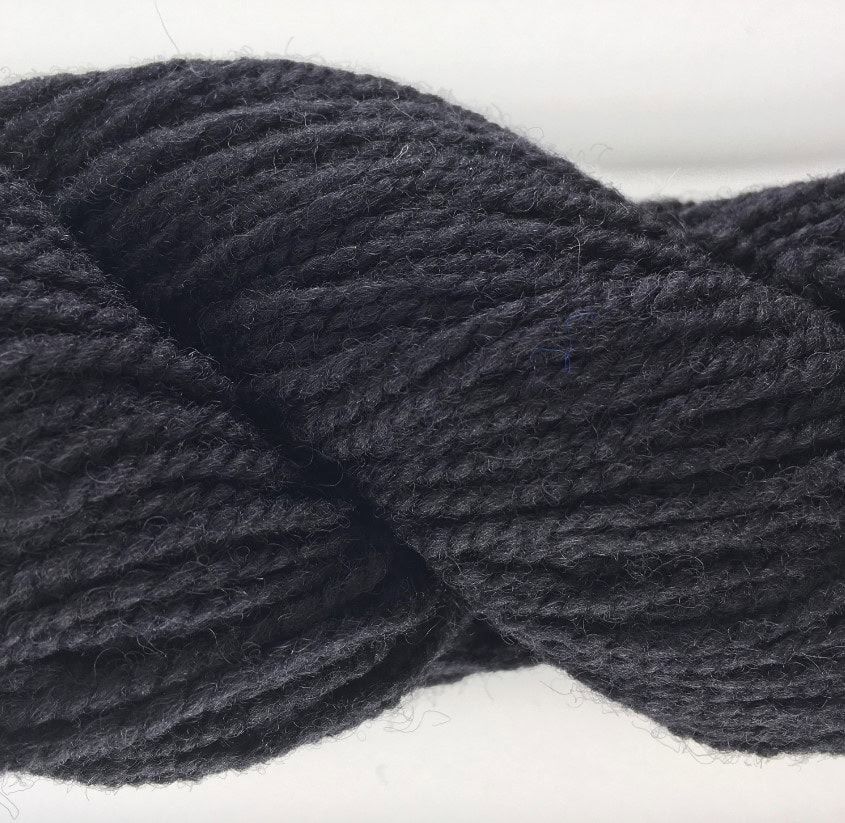 Briggs &amp; Little Yarn - 2 Ply 100% Pure Wool - 113g Skein, Color: Black