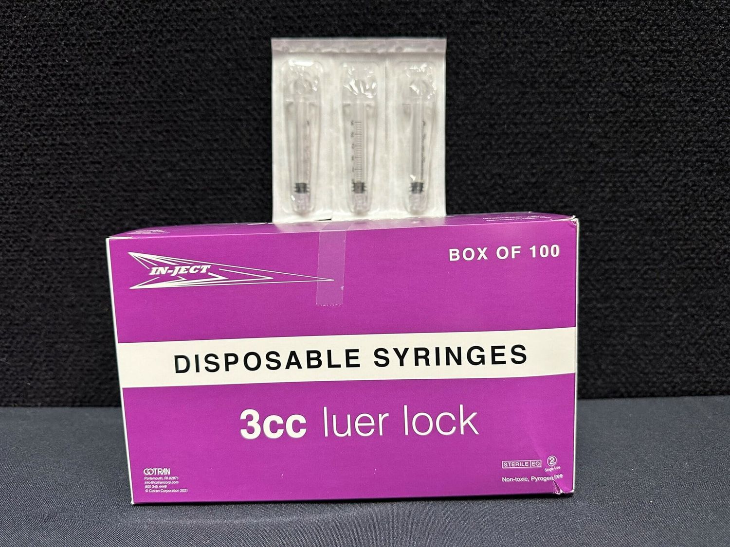 Luer Lock Disposable Syringe, Size: 3CC