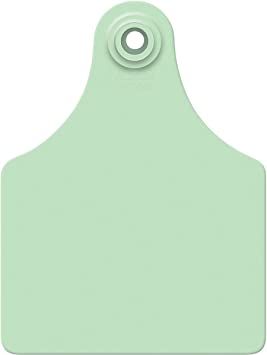 Allflex Large Blank Complete Tag 25/Pkg, Color: Green