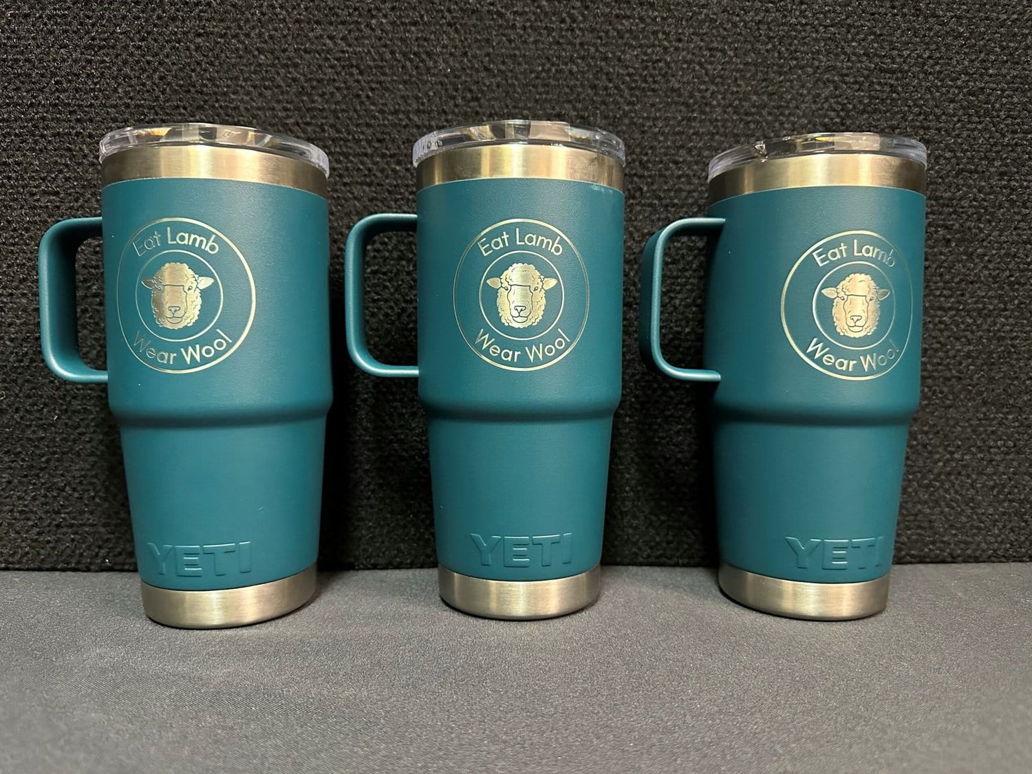 Yeti - Eat Lamb Wear Wool 20oz Travel Mug, Color: Agave Teal