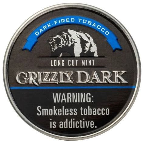 Grizzly Tobacco Dip - Can / Dark Mint / Long Cut [ROLL]