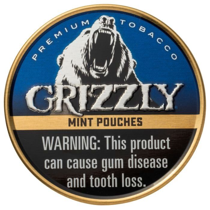 Grizzly Tobacco Dip - Can / Mint / Pouches [ROLL]
