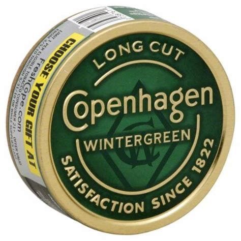 Copenhagen Dip Tobacco - Can / Wintergreen / Long Cut [ROLL]