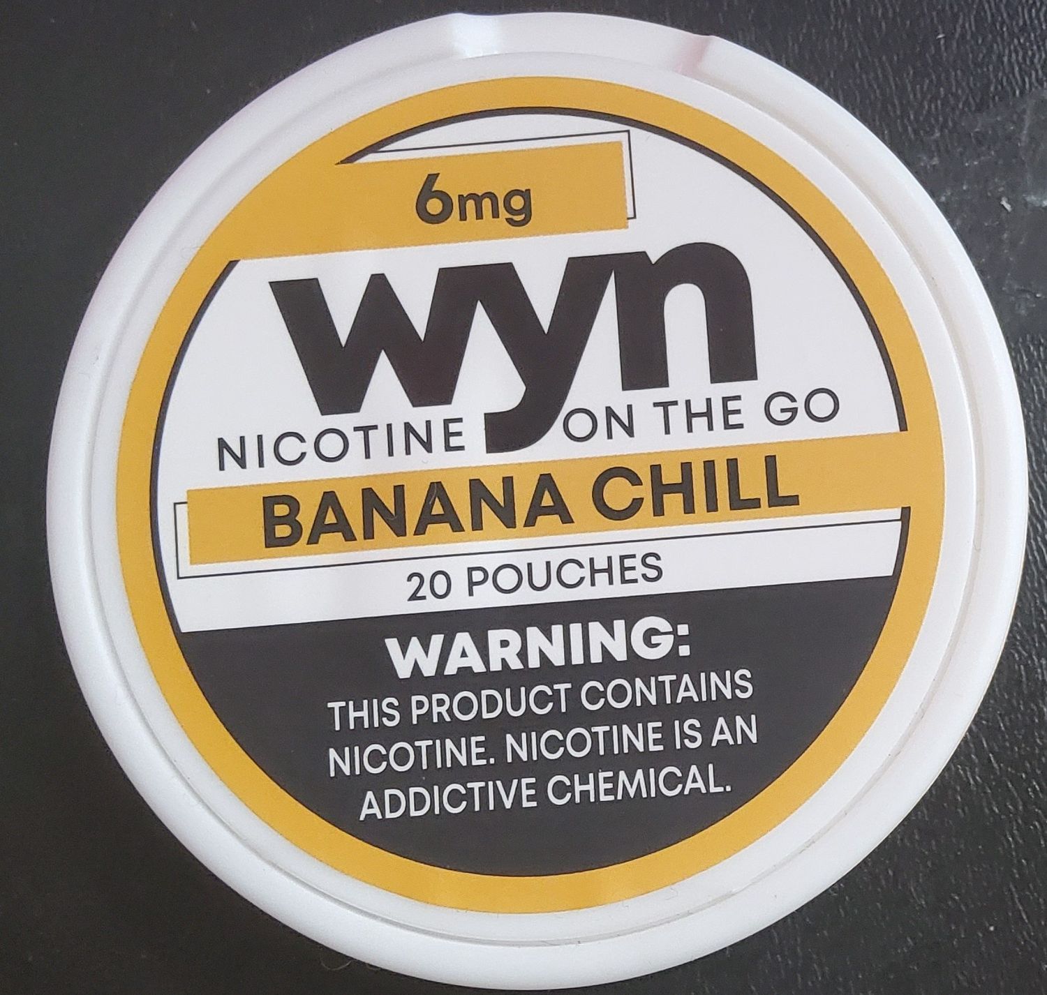 Wyn Nicotine Pouch 20ct 6mg Banana Chill