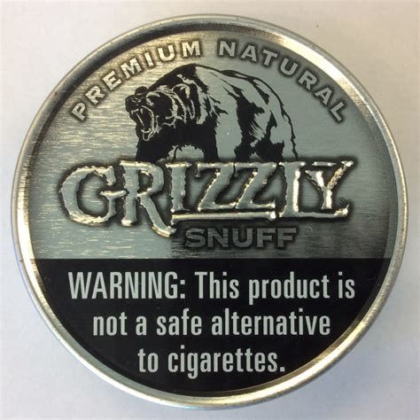Grizzly Tobacco Dip - Can / Natural / Snuff [ROLL]