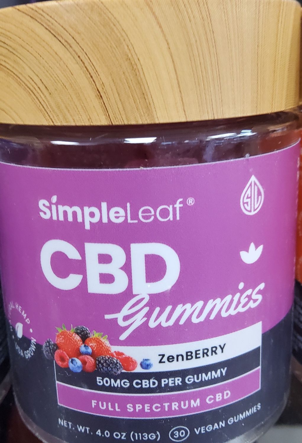 Simple leaf CBD gummies 50mg/30ct