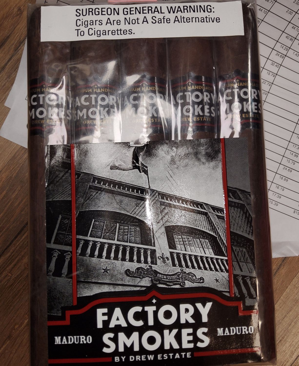 Factory Smokes Maduro Toro WHOLE PACK 25ct