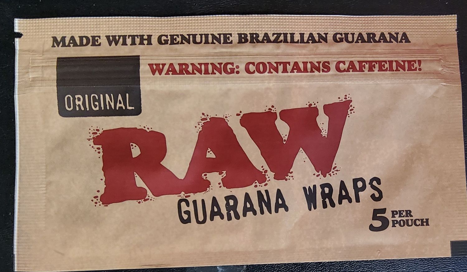 Raw Guarana Herbal Berry Caffeine Wraps 