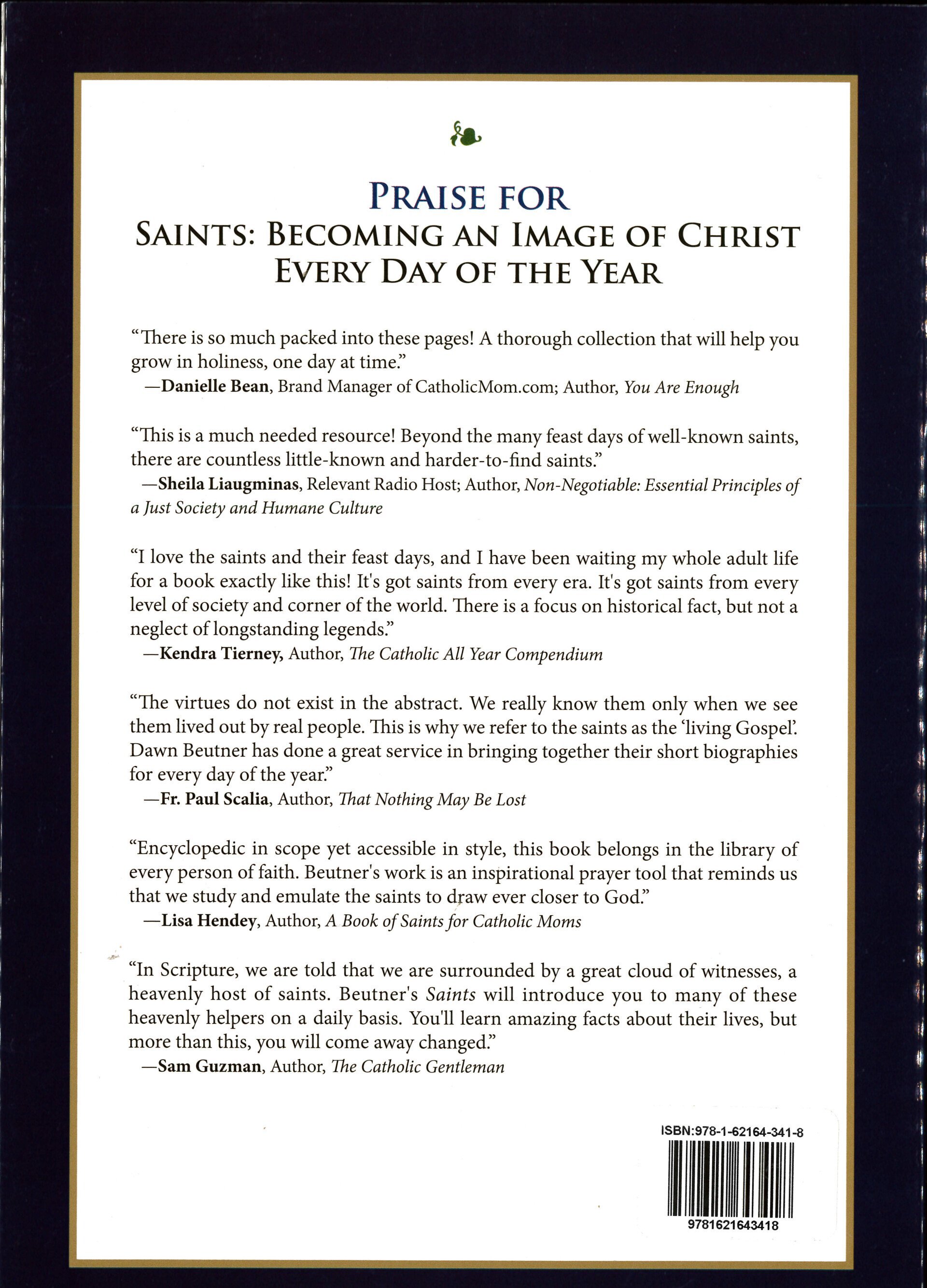Saints: Becoming an Image of Christ Every Day of the Year