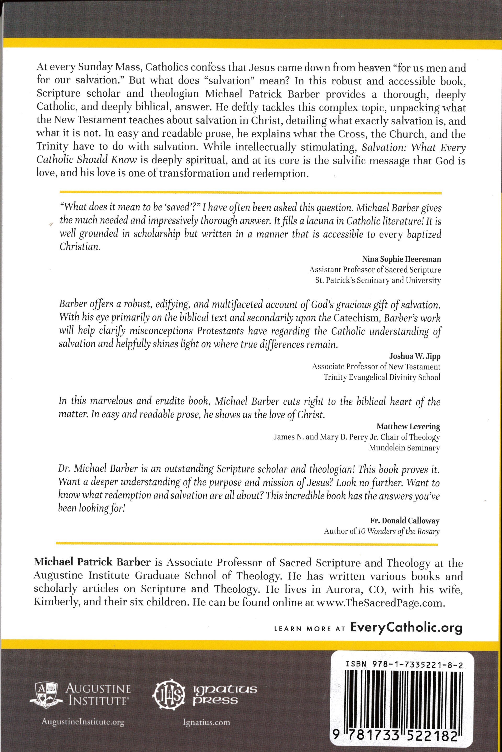 Salvation: What Every Catholic Should Know