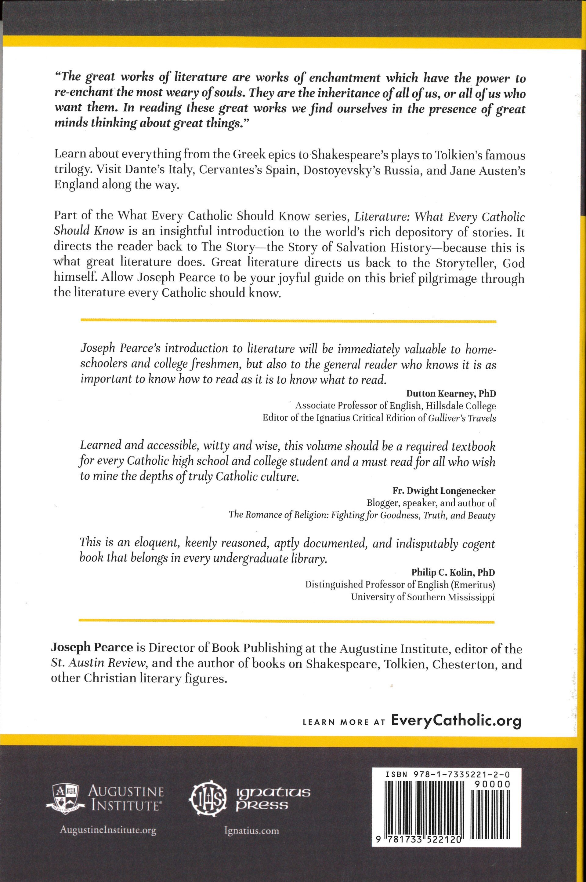 Literature: What Every Catholic Should Know