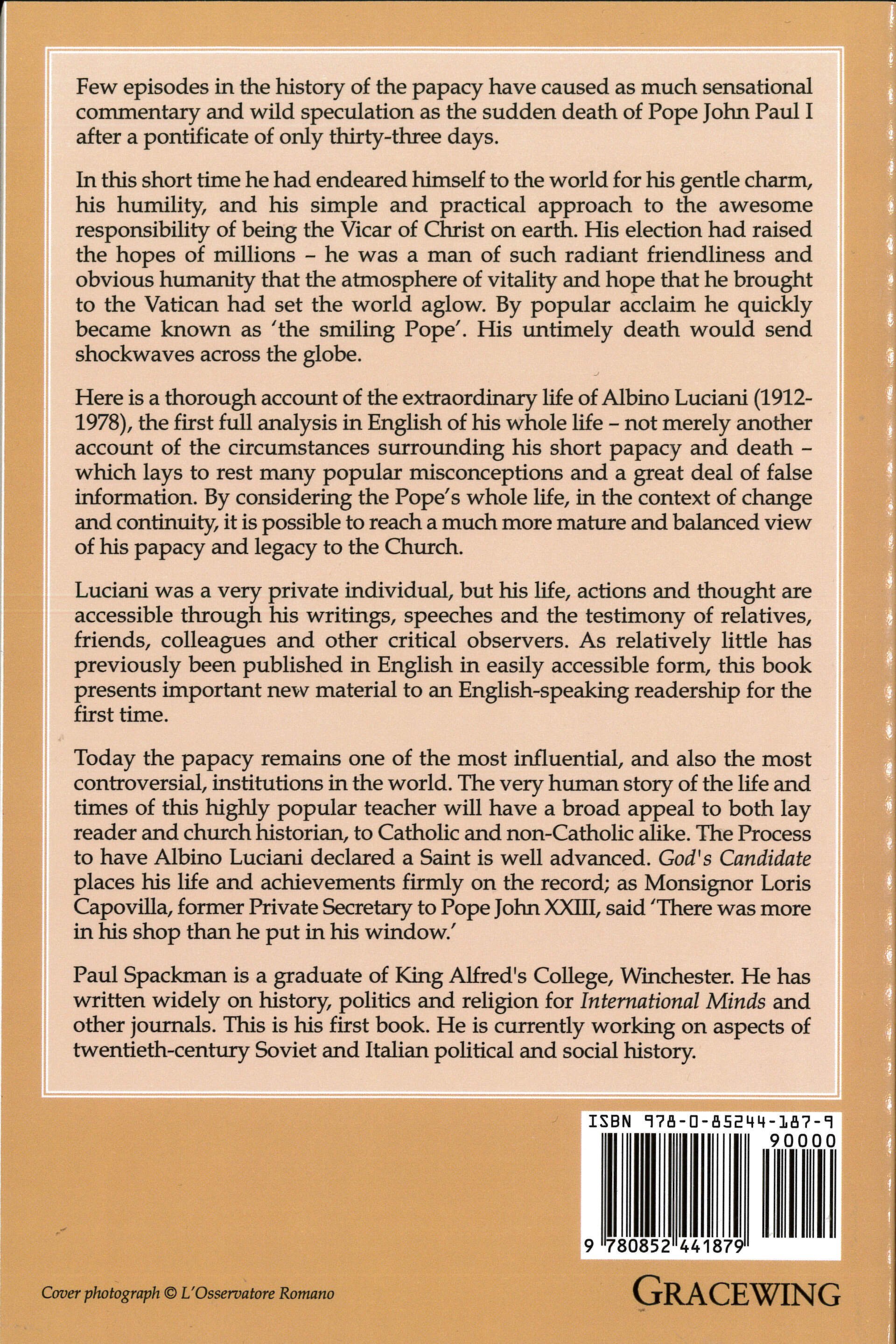 God’s Candidate: The Life and Times of Pope John Paul I