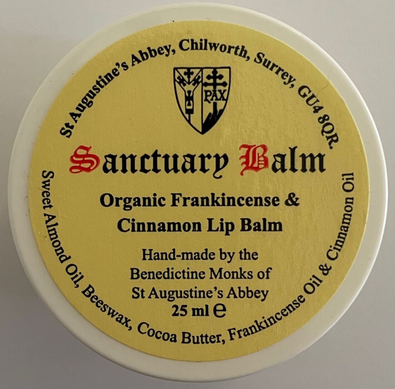 Sanctuary Balm - Organic Frankincense & Cinnamon - Lip Balm