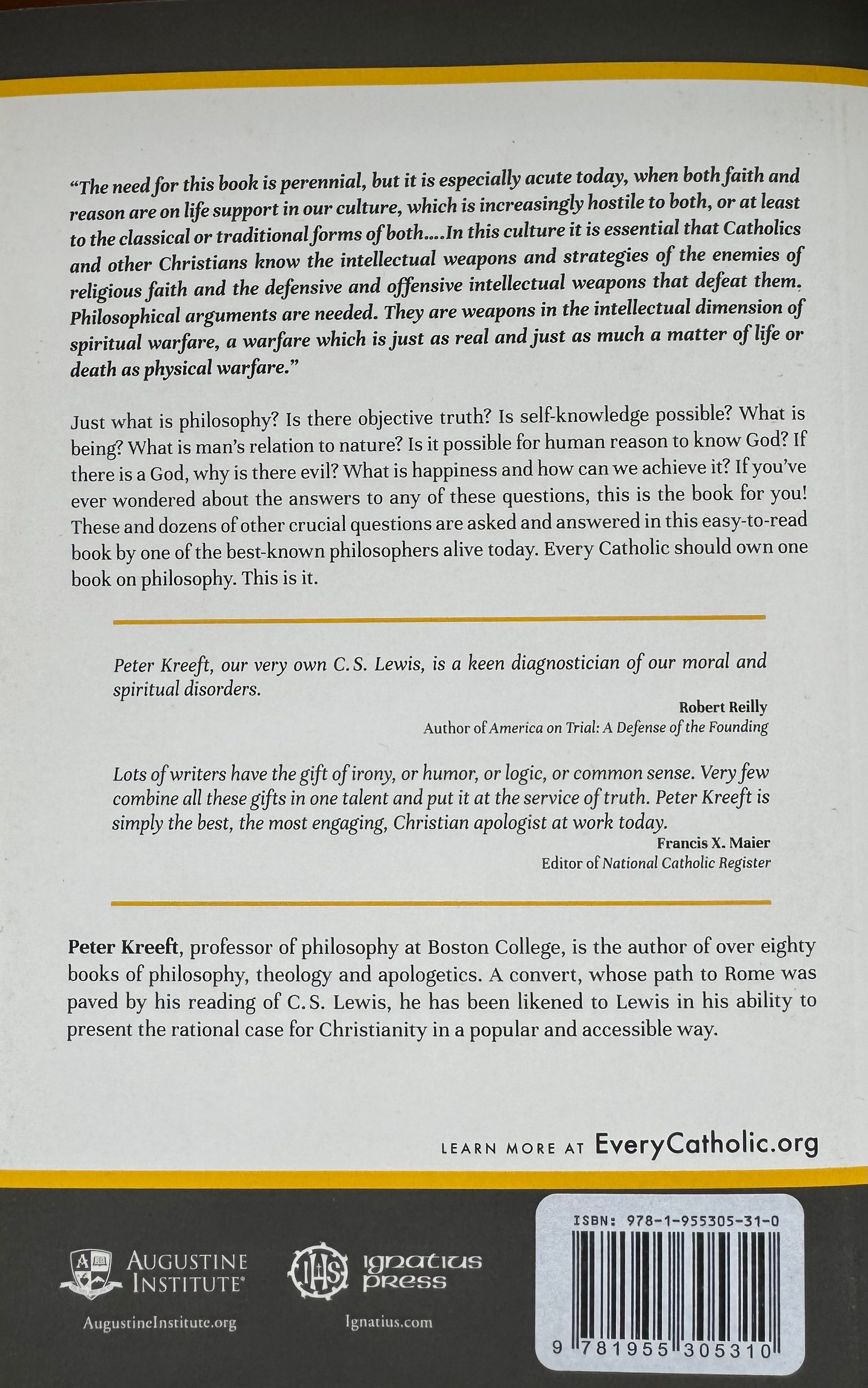 Philosophy: What Every Catholic Should Know