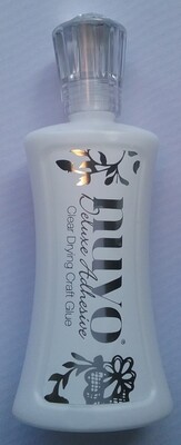 Nuvo fine tip adhesive dries clear