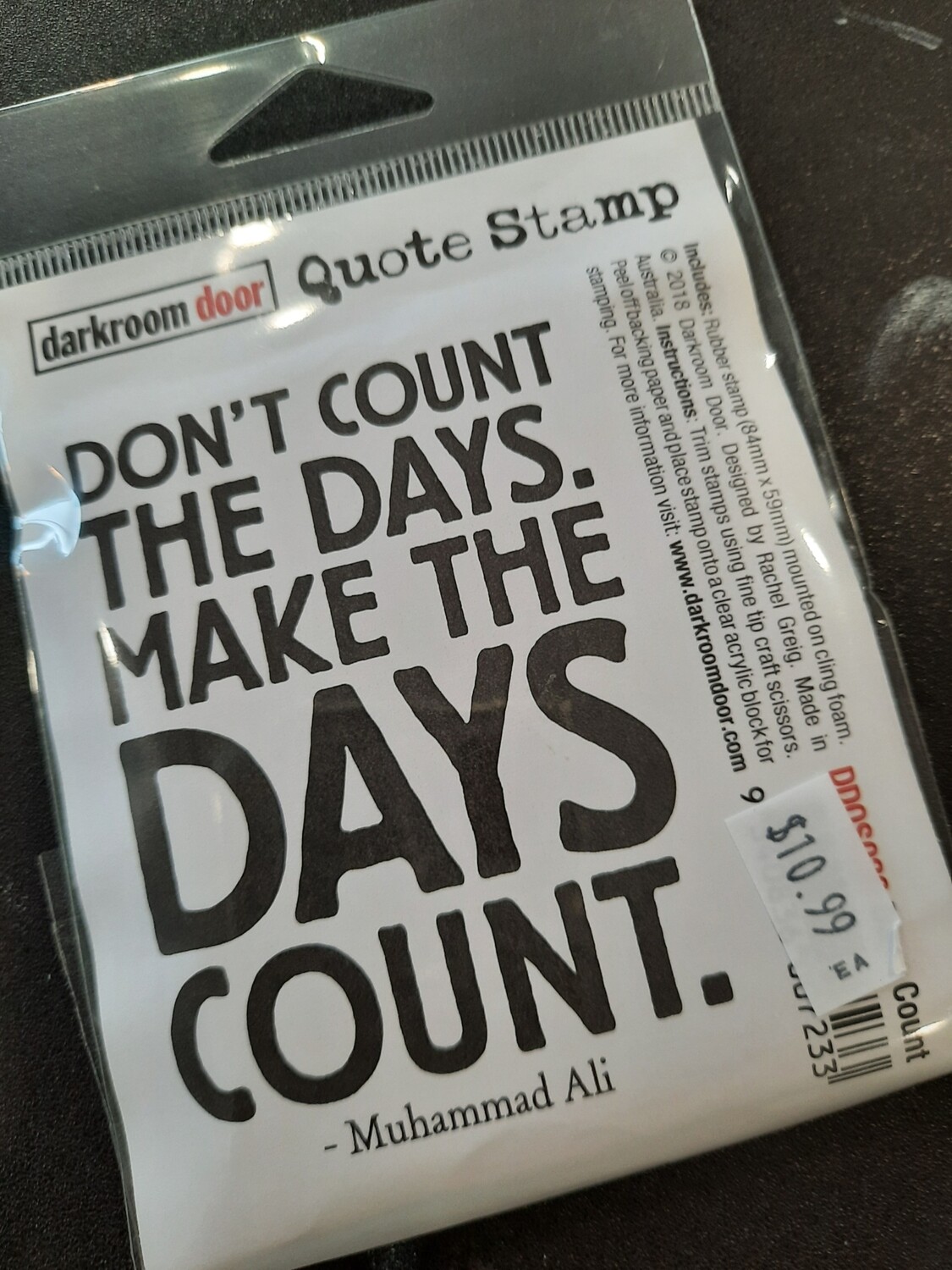 Days Count Quote Stamp