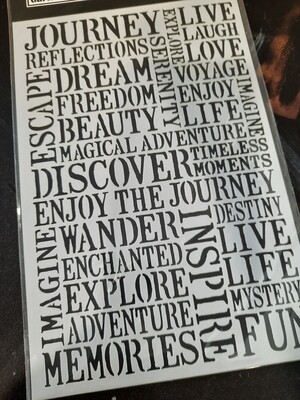 DDMS002 Journey medium stencil