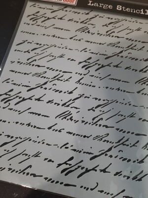 DDSS038 handwritten script Stencil small