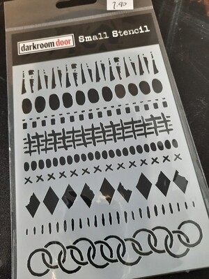 Ddss036 grunge borders small stencil