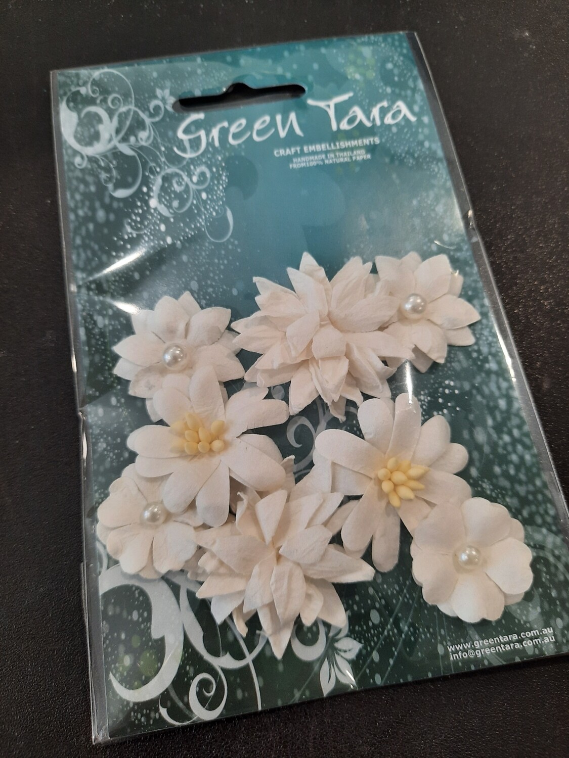 Green tara white flowers