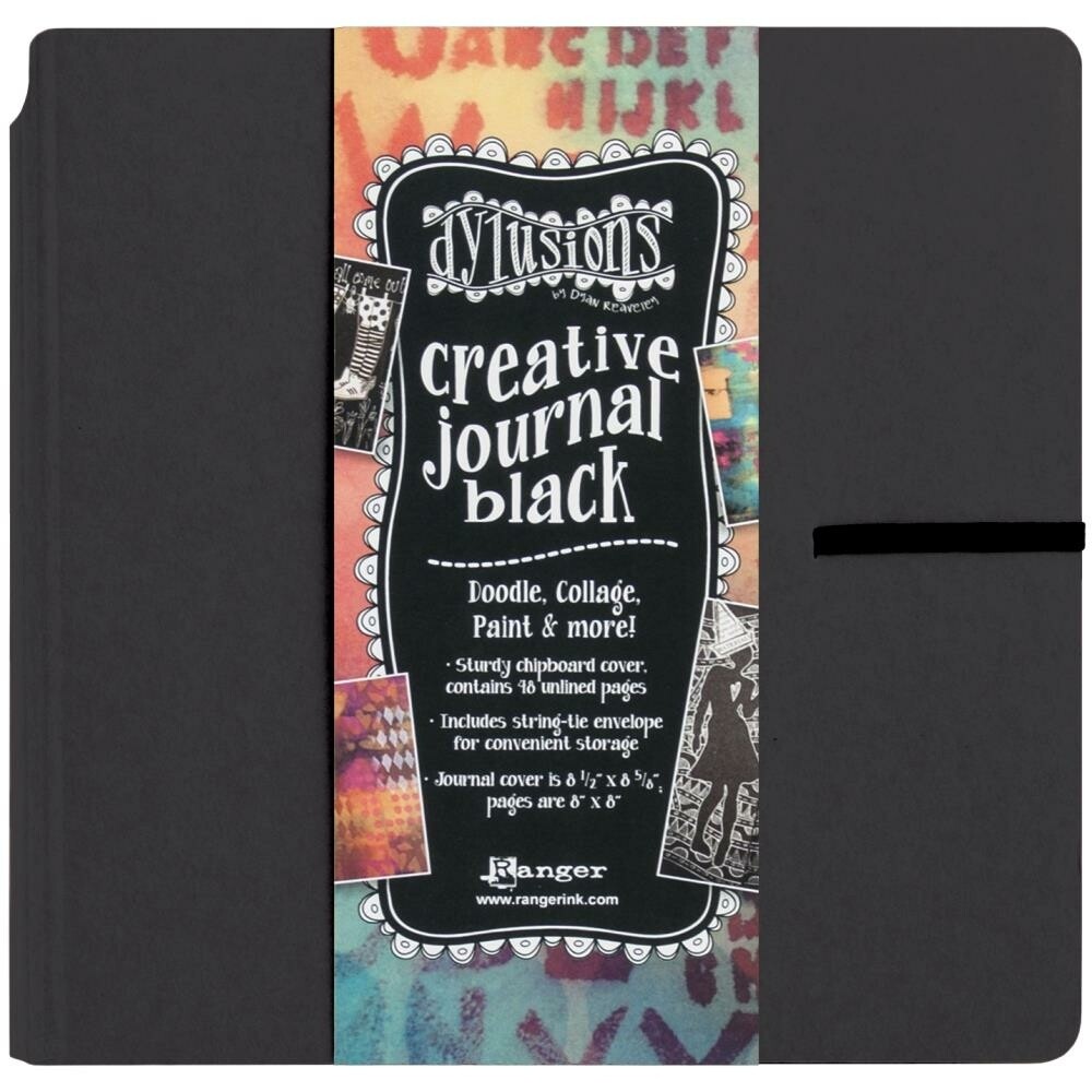 Dylusions Art Journal square black #preorder 