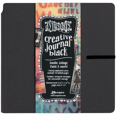 Dylusions Art Journal square black 