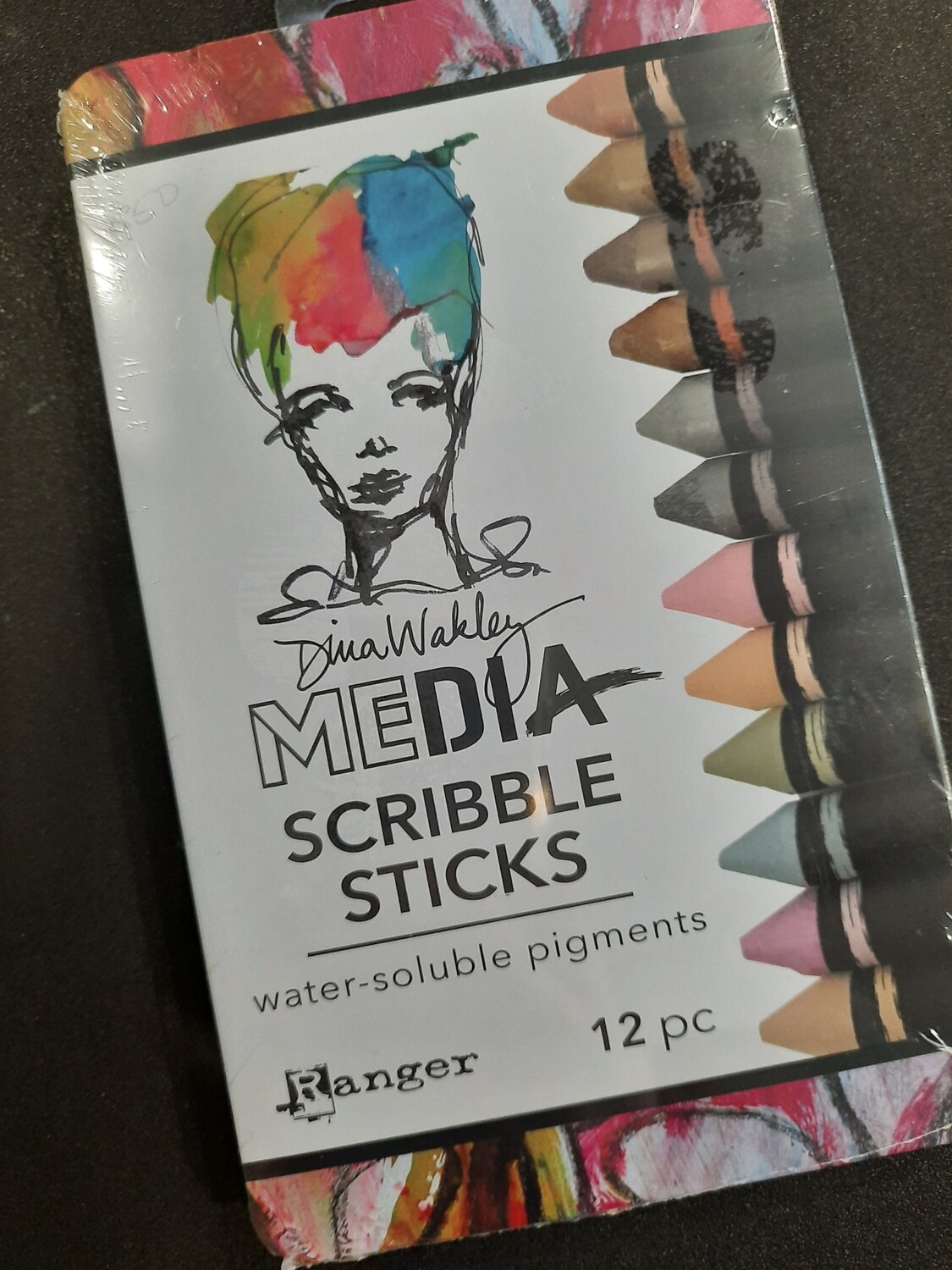 Dina Wakley scribble sticks 3 Metallic/pastel colours #preorder 