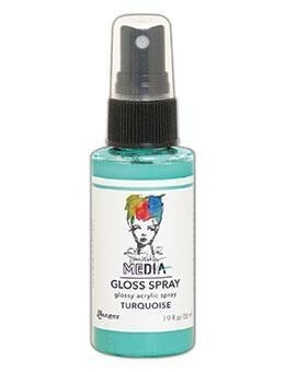 Dina Wakley Gloss Spray Turquoise 