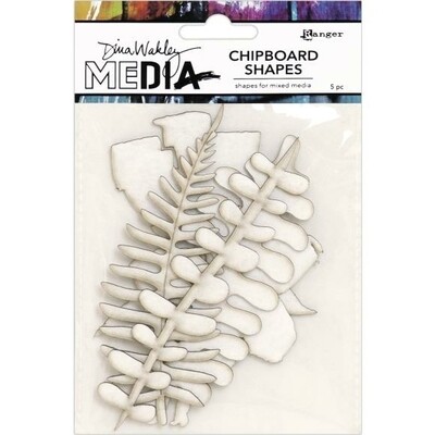 Dina Wakley Chipboard Shapes Botanicals 