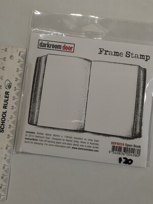 Open Book Frame Stamp