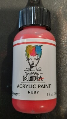 Dina Wakley Paint Ruby  