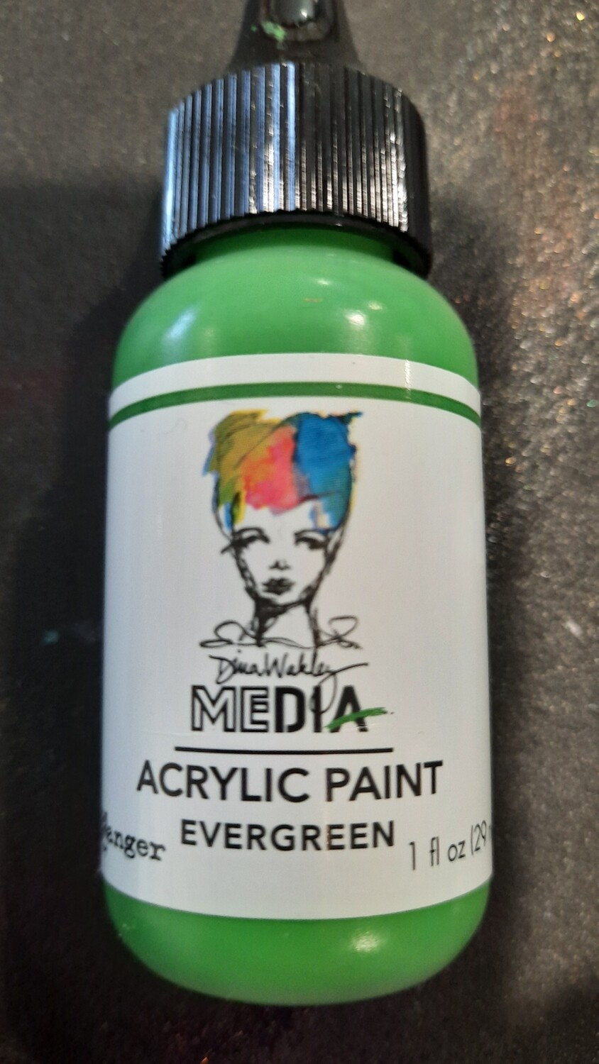 Dina Wakley Paint Evergreen