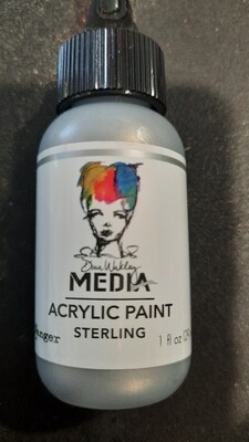 Dina Wakley Metallic  Paint Sterling