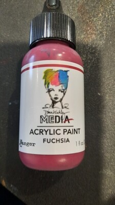 Dina Wakley Paint Fuchsia 