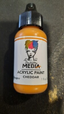 Dina Wakley paint cheddar 
