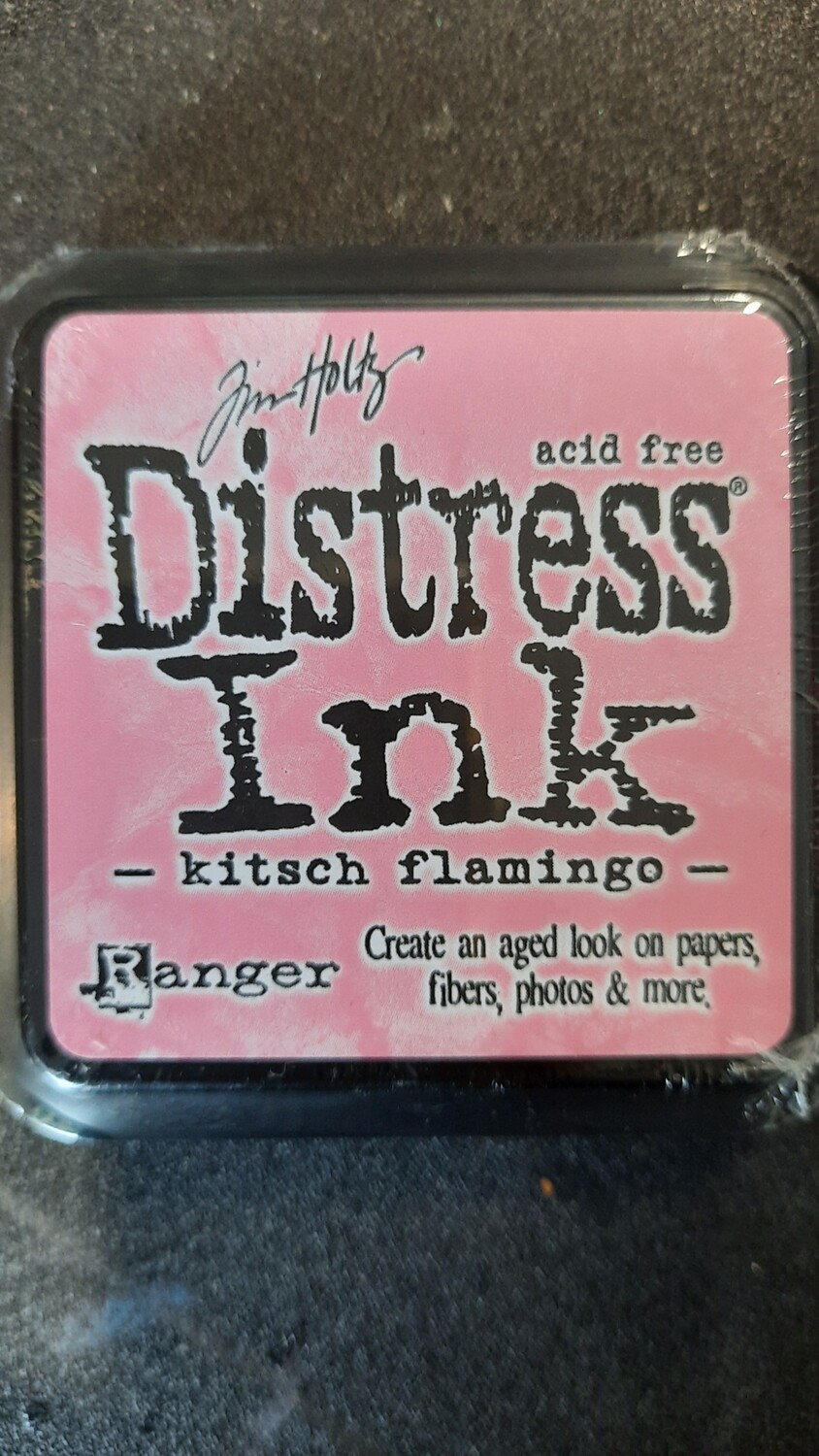 Distress ink pad 3x3 Kitsch Flamingo 