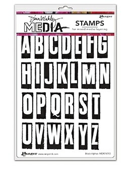 Dina Wakley Block Alpha Stamp 