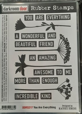 Darkroom Door You are everything stamp
