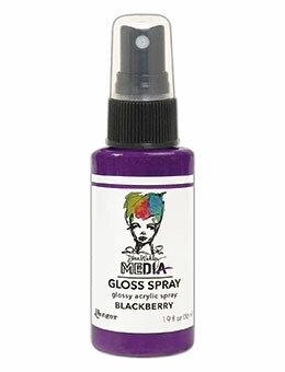 Dina Wakley Gloss Spray Blackberry 