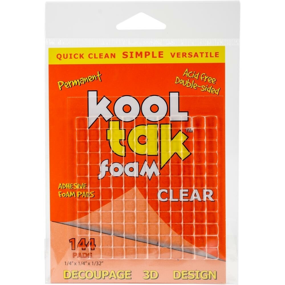 Kool tak clear adhesive foam pads