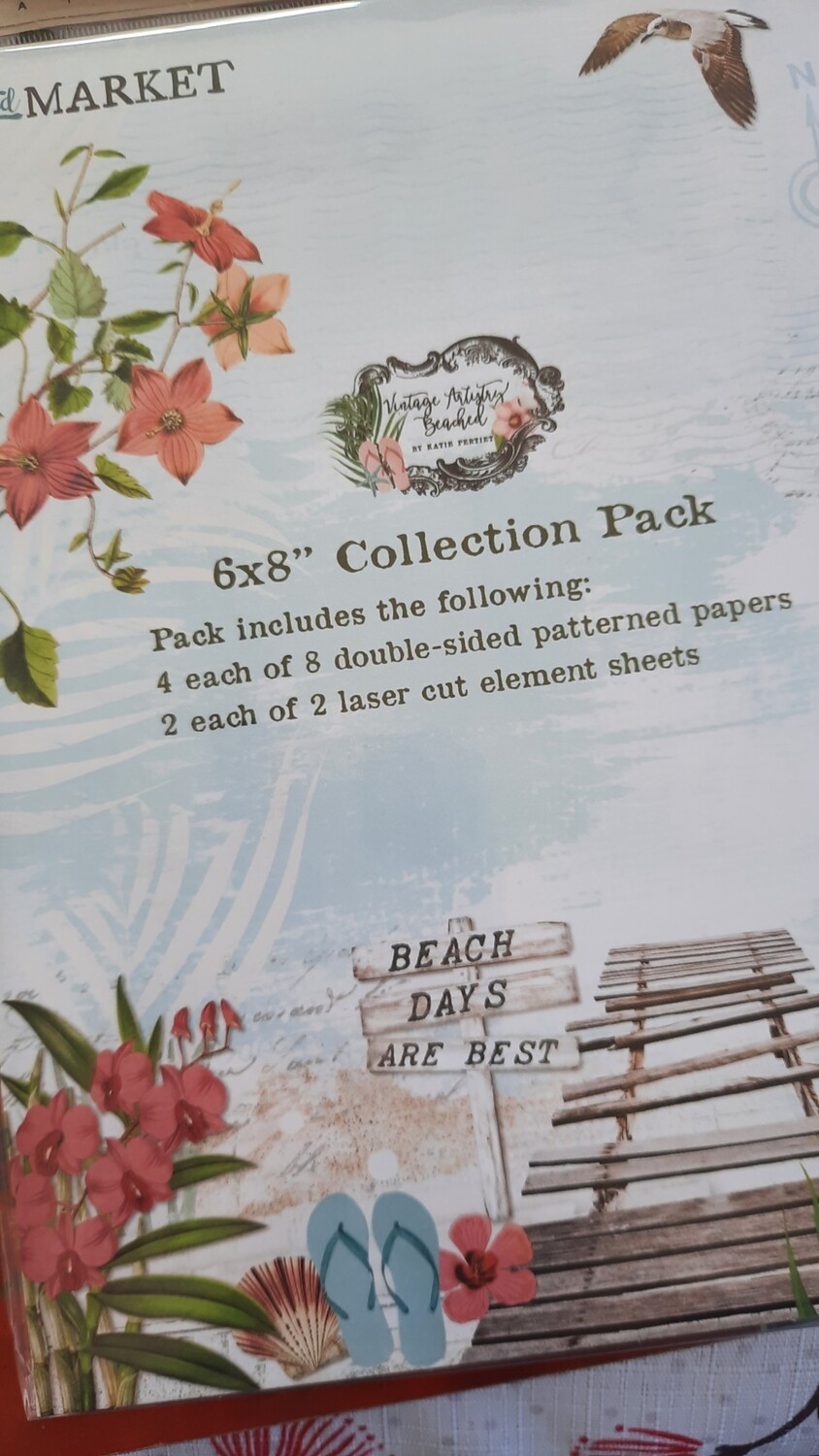 49 and Market Vintage Artistry Beached 6x8 collection pack