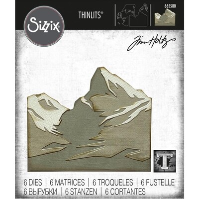 Sizzix Thinlits Dies By Tim Holtz  MountainTop #preorder 