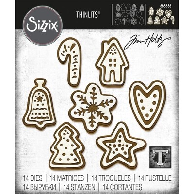 Sizzix Thinlits Dies By Tim Holtz 14/Pkg Christmas Cookies  preorder 