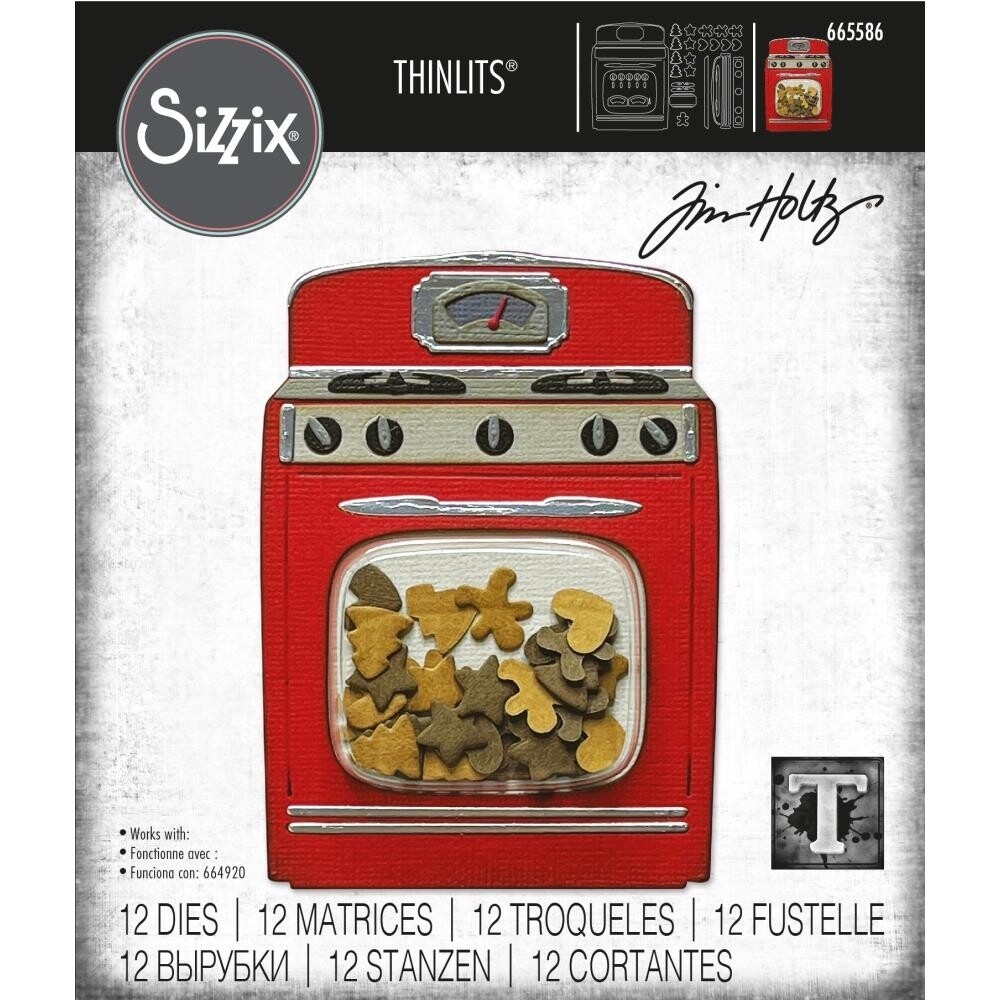Sizzix Thinlits Dies By Tim Holtz Retro Oven #preorder 