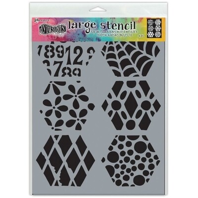 Dylusions Quilt n more Large stencil #preorder