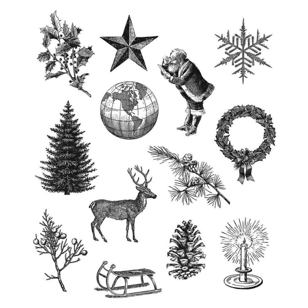 Tim Holtz Stamp Holiday Things 