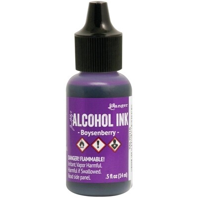 Alcohol Ink Boysenberry