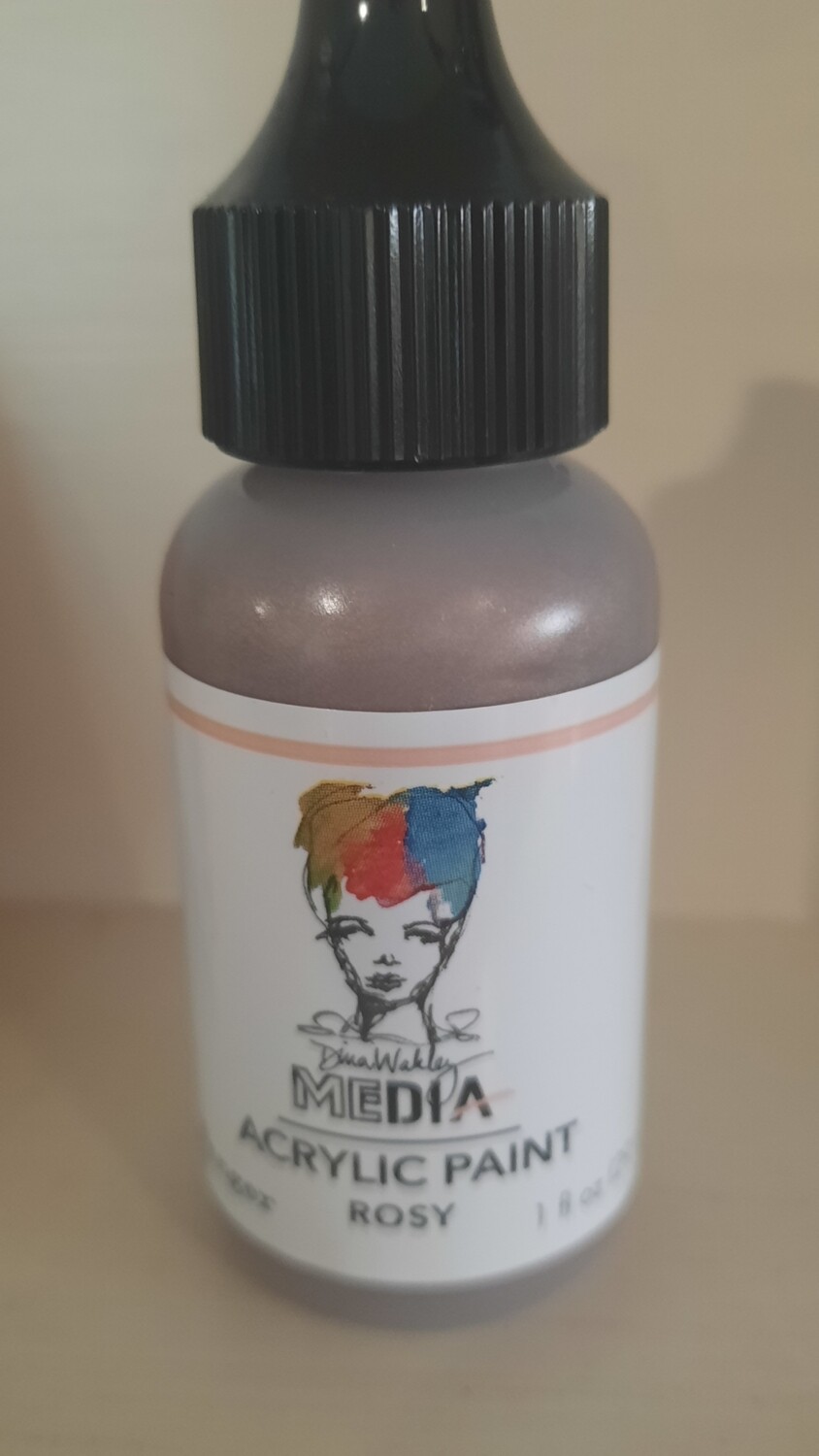 Dina Wakley Metallic Paint Rosy 